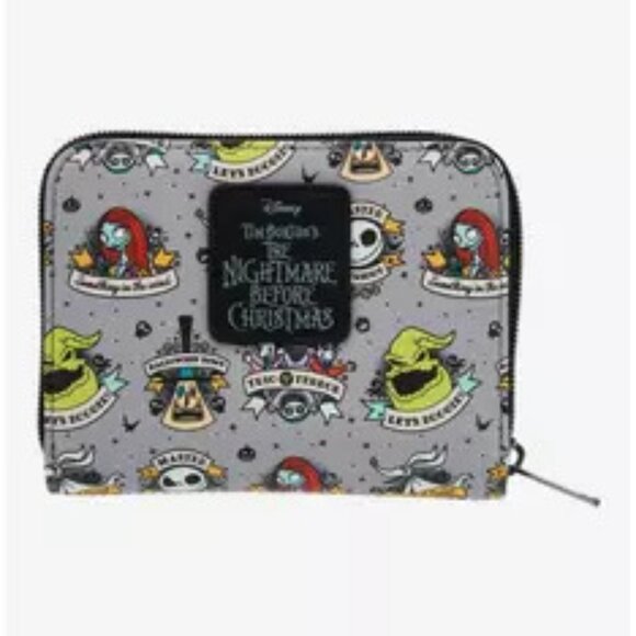 Loungefly The Nightmare Before Christmas Tattoo Art Mini Backpack & Wallet Set - Picture 6 of 9